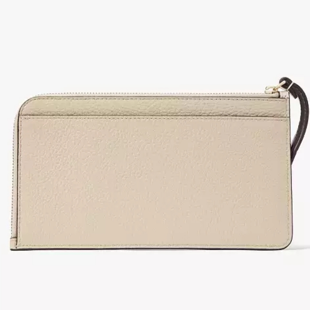 Kate Spade NWT Lucy Colorblock Pebbled Leather Medium L-zip Wristlet - Picture 8 of 8